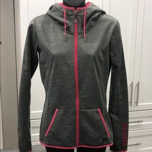 Bench Fleece Lined Hooded Jacket – Heather Gray – Women’s Small or Girls 14-16